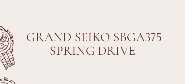 Grand Seiko SBGA375 Spring Drive – exklusiv bei Juwelier Wenthe in Mannheim